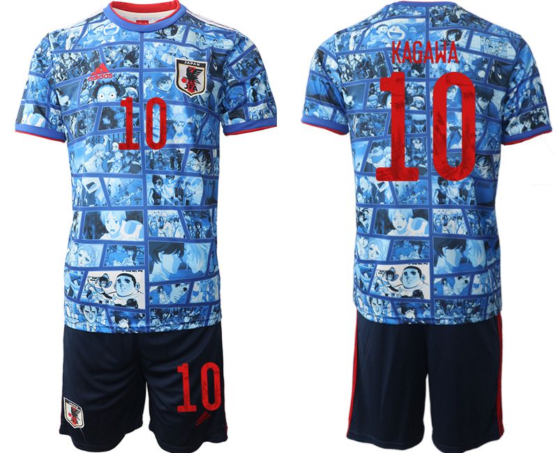 Men 2022 World Cup National Team Japan home blue #10 Soccer Jersey->japan jersey->Soccer Country Jersey